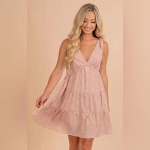 BAEVELY Boutique Summer Morning Leopard‎ Mini Dress Small